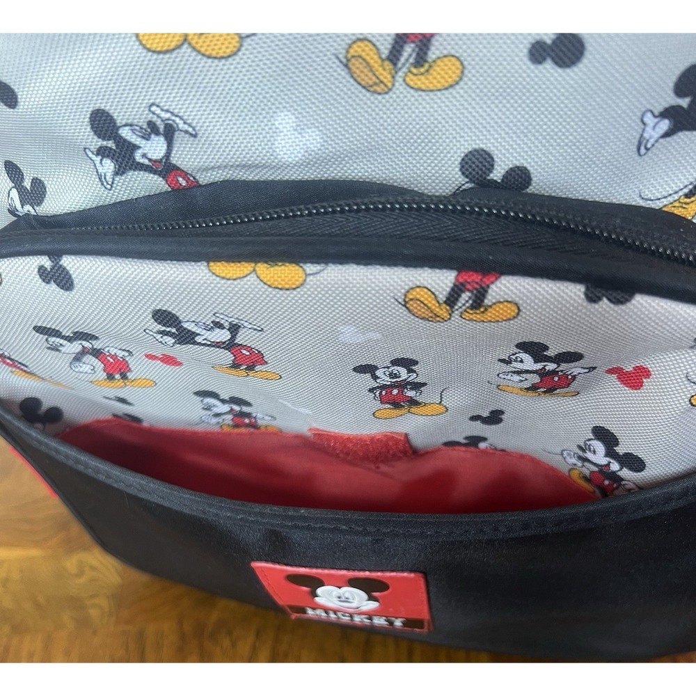 MICKEY MOUSE Diaper Bag 15-in Backpack Changing Pad Clear Pack Multi-Pocket NEW - Picture 7 of 16